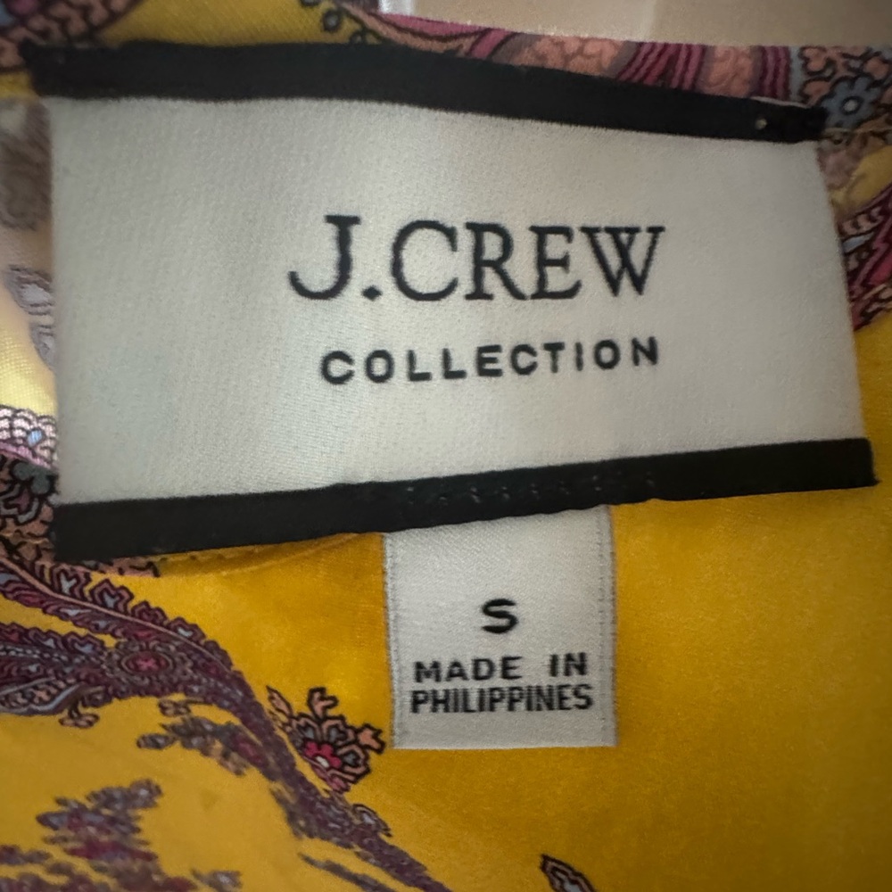J. Crew Collection tiered cotton poplin dress in Ratti® golden paisley Small - Picture 7 of 10